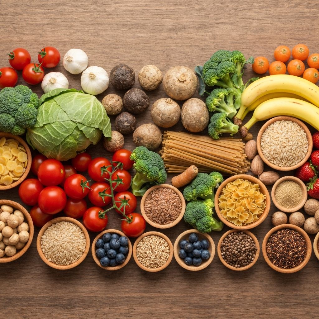 Diverse array of foods